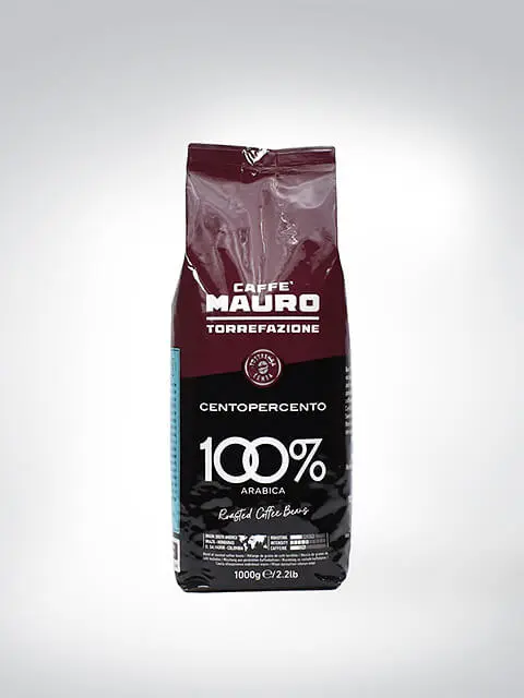 Verpackung von Caffè Mauro Centopercento 100% Arabica Kaffeebohnen, 1000 Gramm