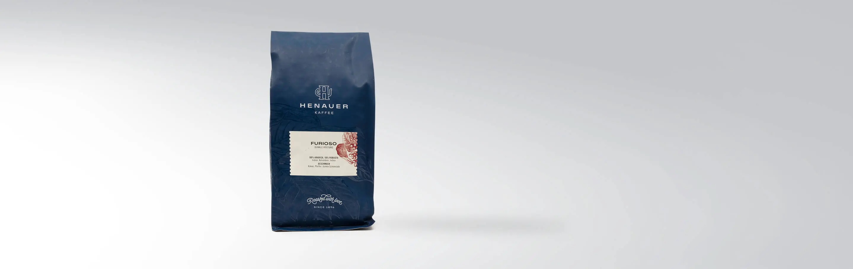 A pack of Henauer Coffee Furioso Blend, 1000g, Whole Bean