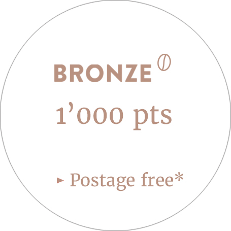 Bronze membership, 1,000 points, free postage