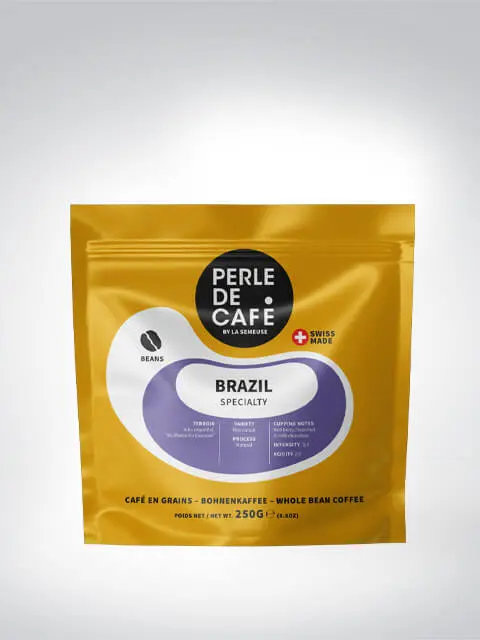 Verpackung von Perle de Café Brazil Specialty Bohnenkaffee, 250g