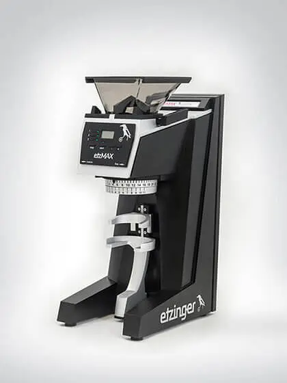 Moderne Etzinger etzMAX Filterkaffeemühle mit digitalem Display und hochwertigem Design