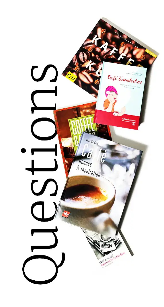 Various books about coffee