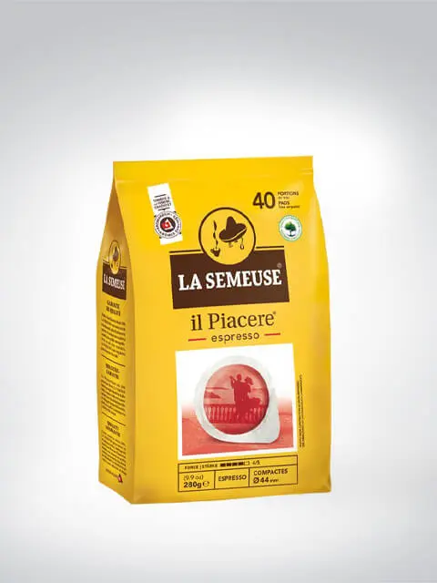 Verpackung von La Semeuse Il Piacere Espresso für 40 Portionen