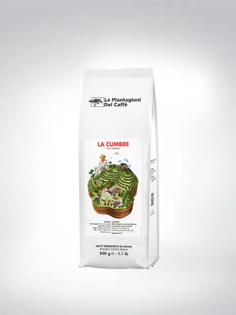 Verpackung von Le Piantagioni del Caffè La Cumbre Kaffee, 500 Gramm