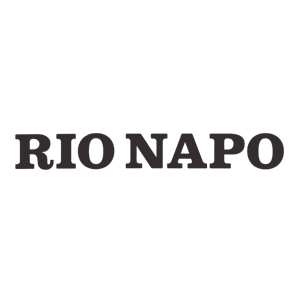 Schwarzes Logo mit der Aufschrift RIO NAPO