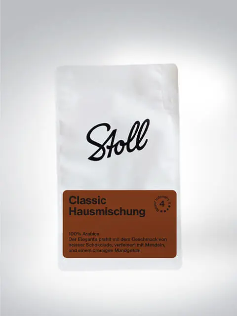 Stoll Kaffeepackung Classic Hausmischung, 100% Arabica mit Noten von heißer Schokolade und Mandeln