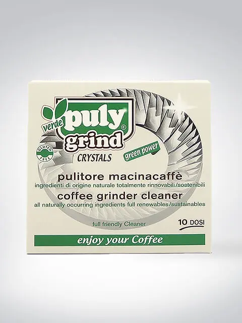 Packung Puly Grind Kaffeebohnenmühlen-Reiniger, 10 Dosen, aus natürlichen und nachhaltigen Inhaltsstoffen