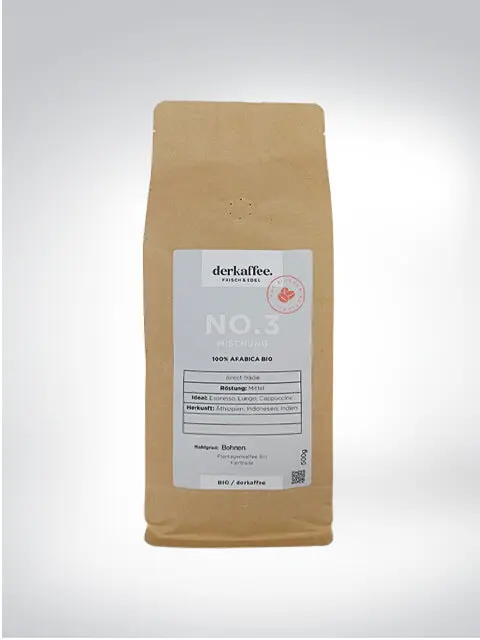 Packung BIO Arabica Kaffee No.3 Mischung, 500g