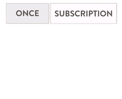 Buttons to choose between a one-time purchase and a subscription.