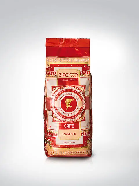 Verpackung von Sirocco Café Espresso Pure Arabica