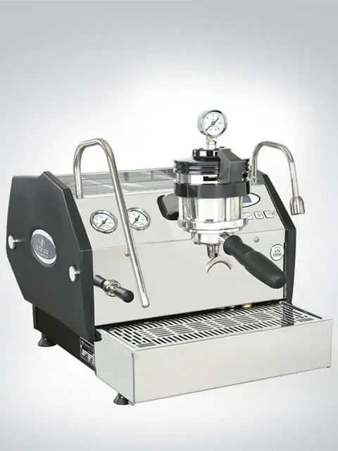 Hochwertige Espressomaschine mit Edelstahlgehäuse und Präzisionsinstrumenten für exzellenten Kaffee