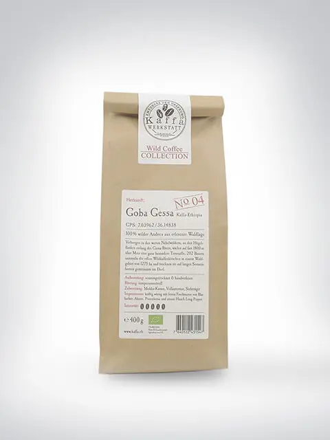 Packung Goba Gessa Kaffee, Wild Coffee Collection, 400g, aus Äthiopien