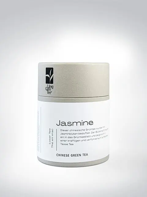 Verpackung von chinesischem Grüntee mit Jasmin, 100g Dose