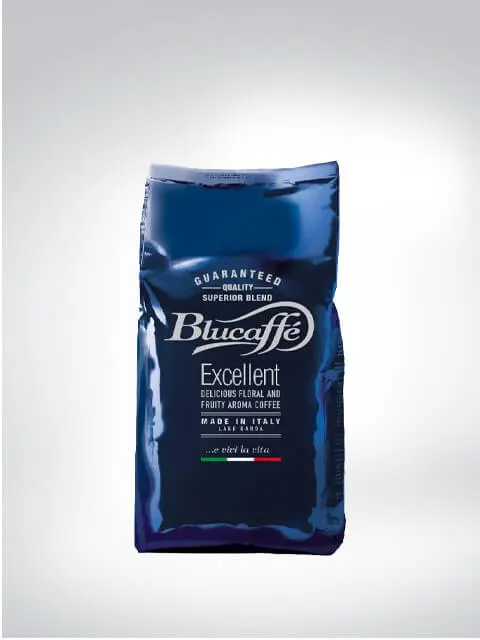 Blucaffè Excellent coffee package with floral and fruity aroma