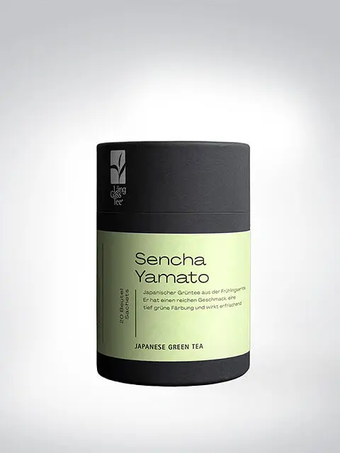 Sencha Yamato Tee-Dose, japanischer grüner Tee mit reichhaltigem Geschmack und erfrischender Wirkung, dekorative Verpackung