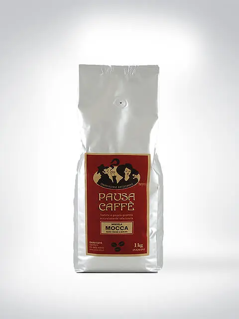 Pausa Caffè Mocca Kaffeepackung mit rotem Etikett, 1 kg