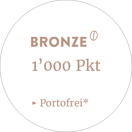 Bronze-Kategorie mit 1000 Punkten und kostenlosem Versand