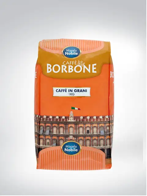 A pack of Caffè Borbone 'Miscela Nobile' coffee beans, 1 kg