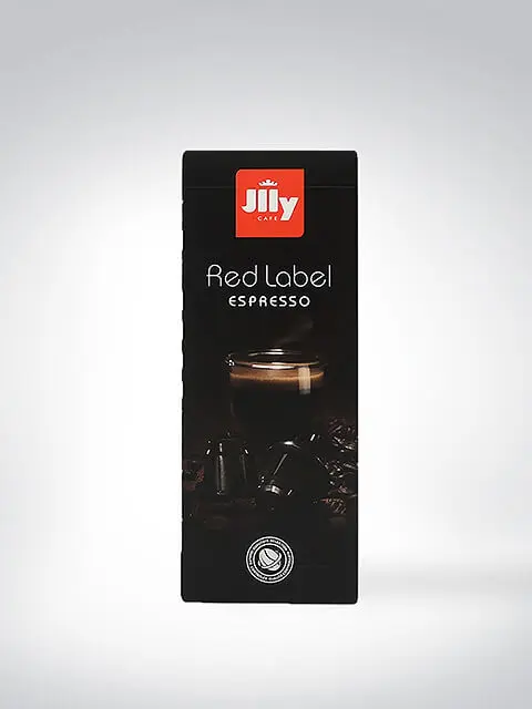 Verpackung des Jilly Café Red Label Espresso