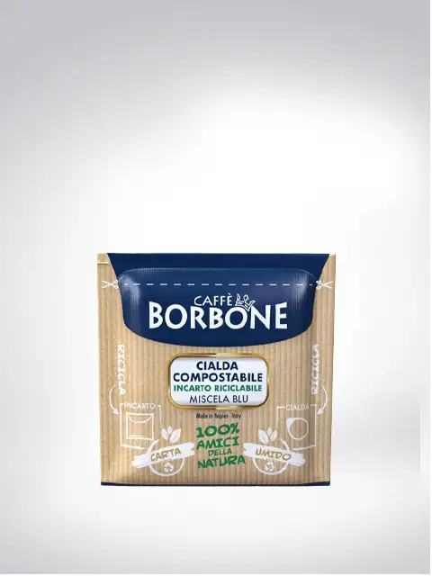 Pack of Caffè Borbone Miscela Blu, compostable coffee pods